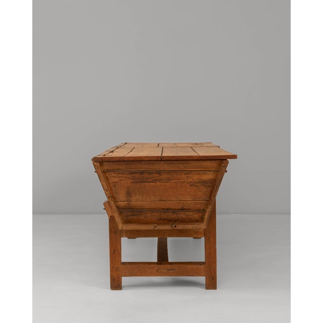 19th Century French Provincial Wooden Dough Bin on Stand For Sale - Image 13 of 18
