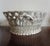 French 19th Century French Luneville Pottery Reticulated Centerpiece Basket Bowl in White & Gold For Sale - Image 3 of 11