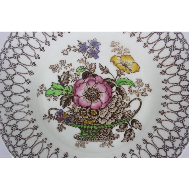 Ceramic 1930’s Myott England Bread Plates- Set of 8 For Sale - Image 7 of 7