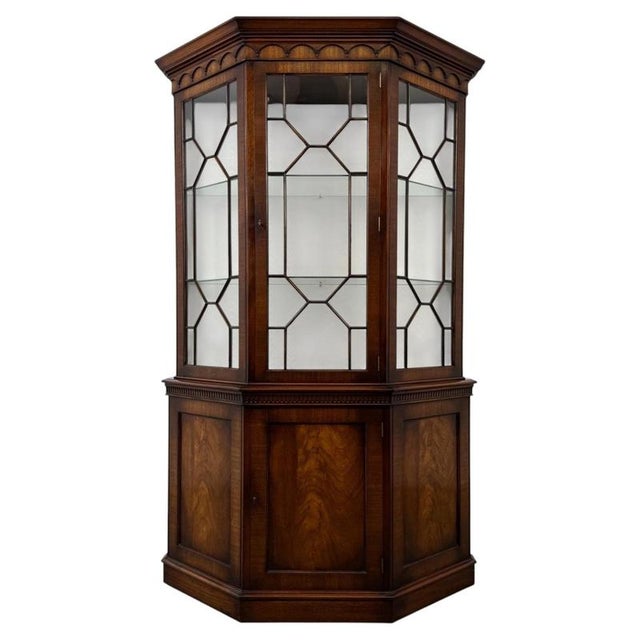Antique English Mahogany Glazed Display Cabinet, 1900s For Sale - Image 11 of 11
