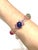 Pink Bochic “Capri” Ruby & Multi Color Gem & Sapphire Bangle Set In 18K Gold & Silver For Sale - Image 8 of 11