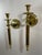 1980s Vintage Brass Neoclassical Style Candle Wall Sconces - A Pair For Sale - Image 5 of 18