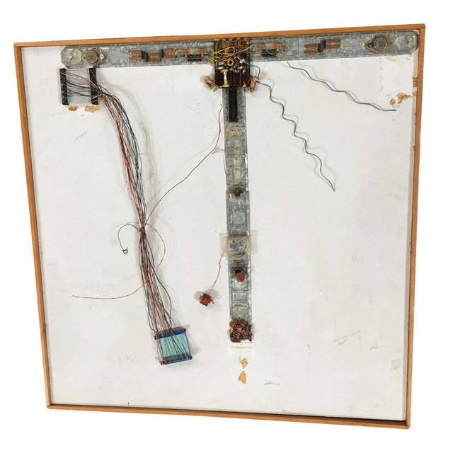 1980s Abstract "Metal Lovers" Artography Wall Sculpture by Pasqual Bettio For Sale - Image 5 of 6