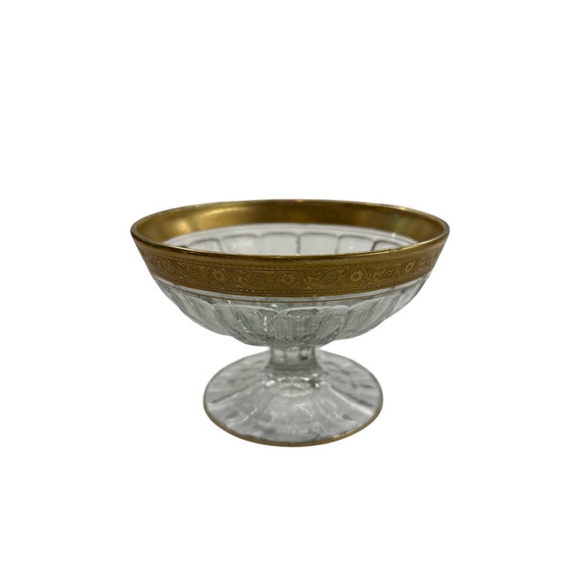 Mid 20th Century Mid Century Modern Heisey Gold-Rimmed Lidded Pedestal Candy Dish For Sale - Image 10 of 18