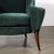 Art Deco Scroll Form Lounge Chair W/ Walnut Supports in Viridian Velvet Mohair For Sale In New York - Image 6 of 18