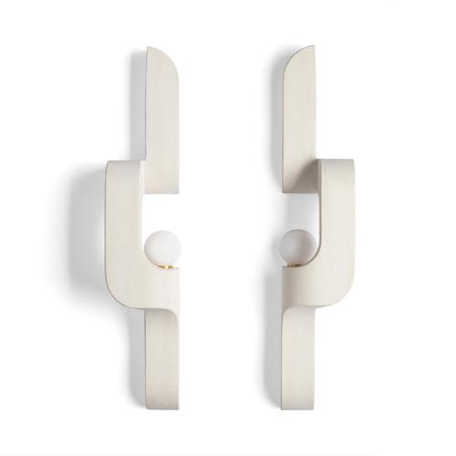 Stone Serpentine Sconce in Saint Raphael Limestone by Farrah Sit For Sale - Image 7 of 8