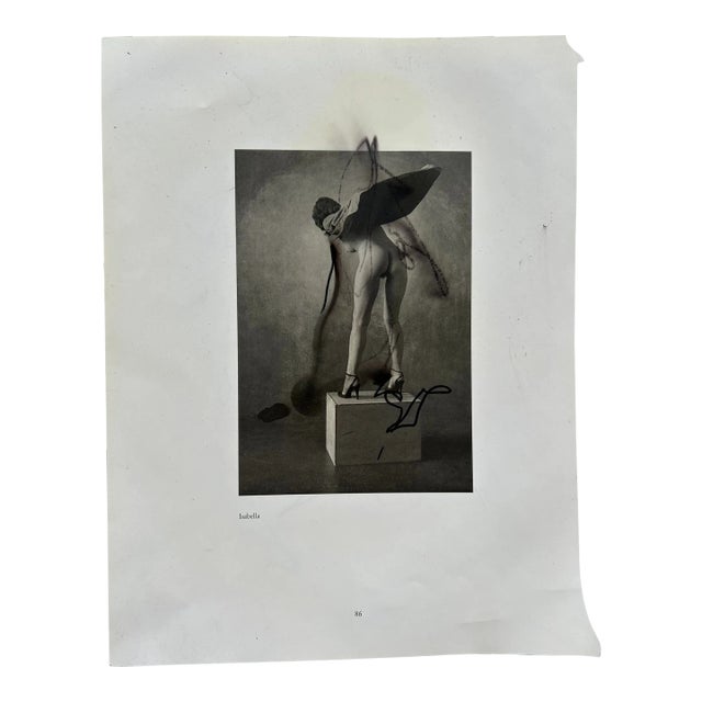 Over-Paint Photo Print “Isabella” Sheet 8x11 Black and White.w Look For Sale