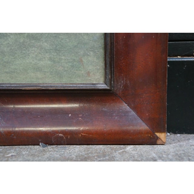 Antique Ernest Christian Rost Country Farmhouse River Canoe Landscape Etching For Sale - Image 9 of 9