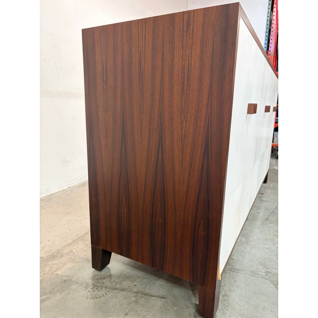 Ivory Art Deco Sideboard Attributed to Cygal For Sale - Image 8 of 10
