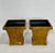 1980’s Pair Faux Tortoise Shell Planters/Cache Pots For Sale - Image 4 of 16