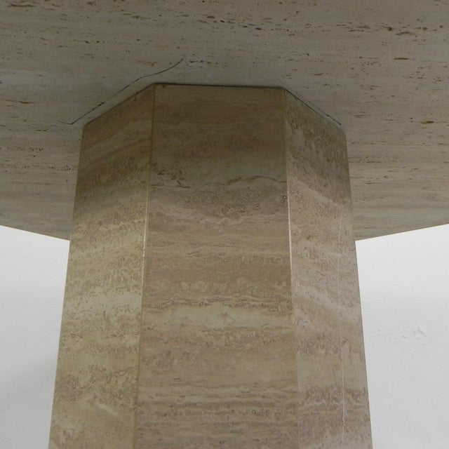 Mid-Century Travertine Dining Table, 1970s For Sale - Image 17 of 18