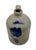 Nice Small 1 Gallon Size Antique American New York Stoneware Jug With Big Deep Blue Flower Decoration - Circa Mid 1800s For Sale In Boston - Image 6 of 18