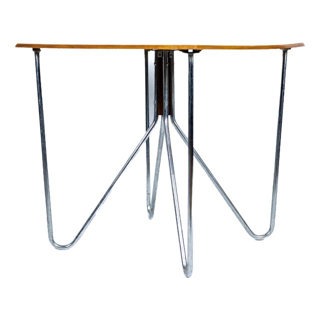 Midcentury Bauhaus Steel Pipe Table, Budapest, 1960 For Sale