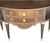 French Antique Demi-Lune Server in Walnut With Brass Ormolu Accents For Sale In Los Angeles - Image 6 of 12