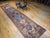 Vintage Heriz Serapi Runner, Hand-Knotted Wool, Geometric Pattern, Terracotta & Navy, 3x16 For Sale In Chicago - Image 6 of 15