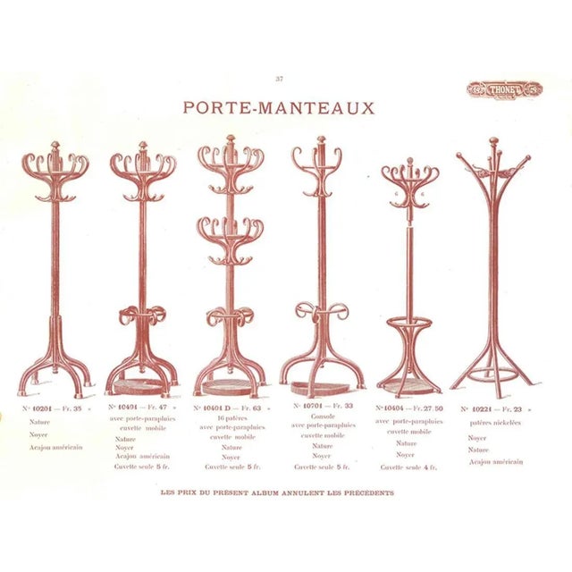 Brown Large Art Nouveau Bentwood Coat or Umbrella Rack from Thonet, Vienna, 1879-1887 For Sale - Image 8 of 9
