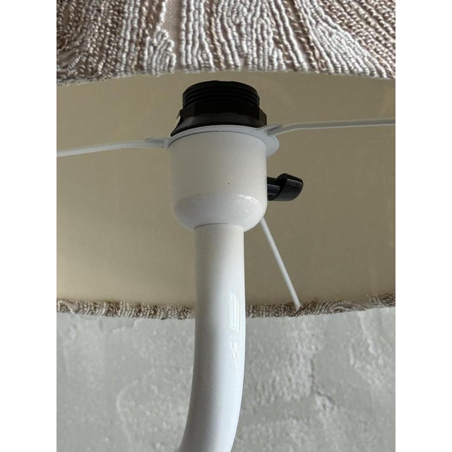 Silver Vintage Metal Reading Lamp, 1980s For Sale - Image 8 of 9