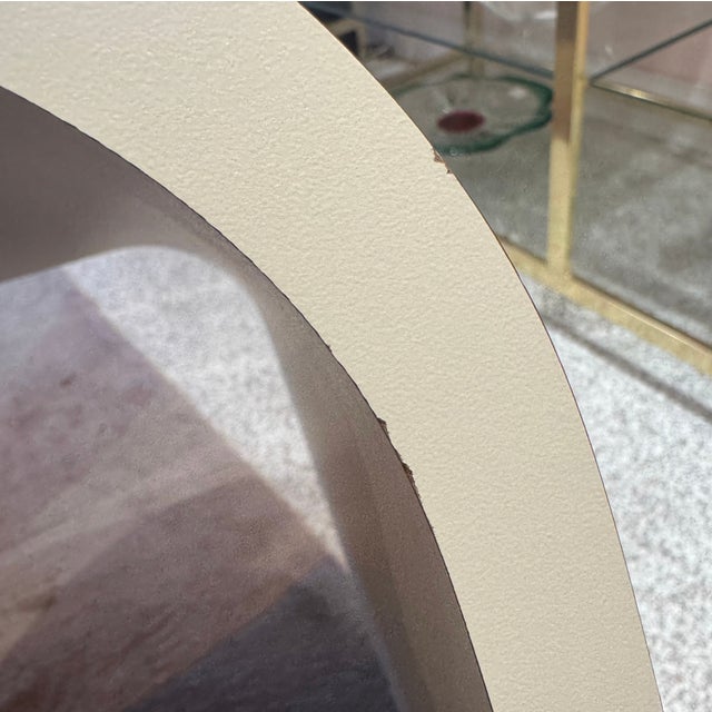 Cream 1980s Set of 3 Vintage Cream Formica Waterfall Nesting Tables For Sale - Image 8 of 8