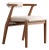 Modern Style Ash Solid Wood Dining Chair For Sale