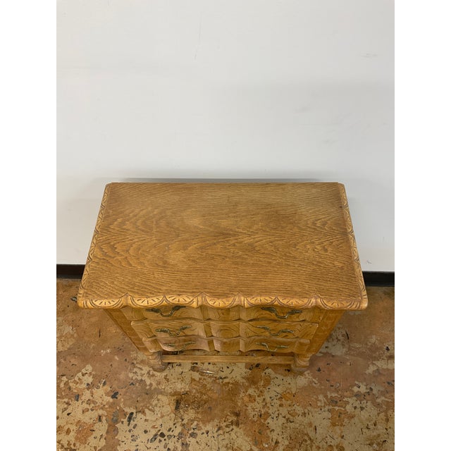 1970s Diminutive Oak Cabinet in Manner of Henning Kjaernulf For Sale - Image 17 of 17