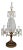 Neoclassical Style Cut Crystal Tear Drop Form Table Lamp For Sale