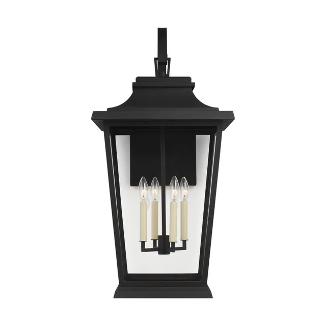 2020s Sean Lavin by Visual Comfort Studio Warren Extra Large Lantern, Textured Black For Sale - Image 5 of 5