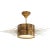 Soleil Large Semi-Flush in Hand-Rubbed Antique Brass with Frosted Glass Designer: Suzanne Kasler Min. Custom Height: 12"...