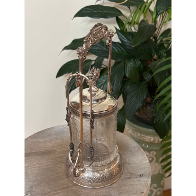 Late 19th Century Victorian Wilcox Silver Plate Pickle Castor With Figural Glass, No. 4624 For Sale - Image 13 of 15