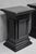 Mid 20th Century Vintage French Empire Style Black Lacquer Painted Pedestal Column End Table Pair For Sale - Image 5 of 18