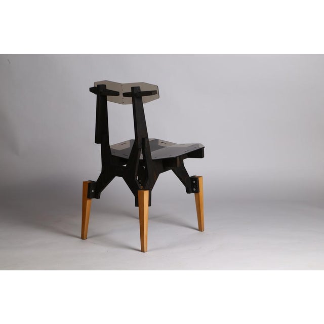 The Lese chair is a minimalistic, interlocking, puzzle structure. The unnecessary elements in the construction are...