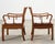 Pair of Chinese Export Ming Dynasty-Style Hardwood Armchairs For Sale - Image 11 of 18