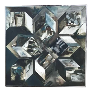 Steve Redman Oil on Canvas Painting Titled Theoretical Maximum 1967