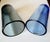 Blue 1990s Mid-Century Modern Fire & Light Hand-Blown Tumbler Glasses in Cobalt & Twilight For Sale - Image 8 of 9