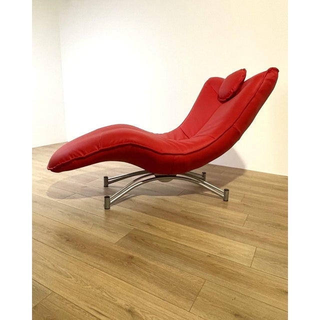 Red Model DS151 Chaise Longue by Jane Worthington for de Sede, 1990s For Sale - Image 9 of 9