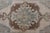 Textile Mid Century Turkish Oushak Rug in Wool With Sub-Geometric Etched Medallion Design For Sale - Image 7 of 13