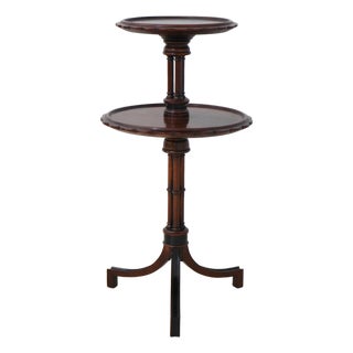 Tomlinson 2 Tier Mahogany Dumbwaiter Stand For Sale