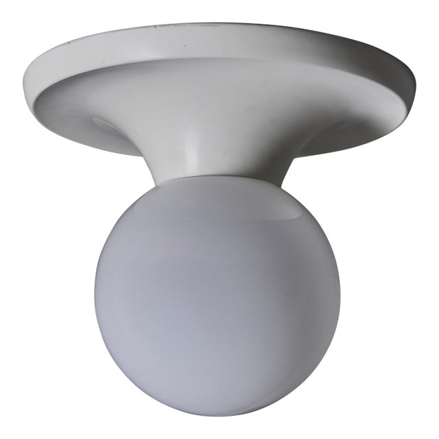 1960s Flos Achille and Pier Giacomo Castiglioni White 'Light Ball' Ceiling Lamp For Sale