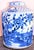 Monumental Porcelain Blue White Pheasant Tea Jar For Sale In Houston - Image 6 of 9
