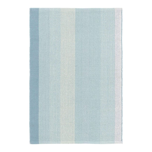 Dash & Albert by Annie Selke Shore Stripe Woven Cotton Rug, 7' 6" x 9' 6" For Sale