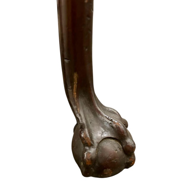 Chocolate Rare George II Mahogany Drop-Leaf Table Ca. 1765 For Sale - Image 8 of 9