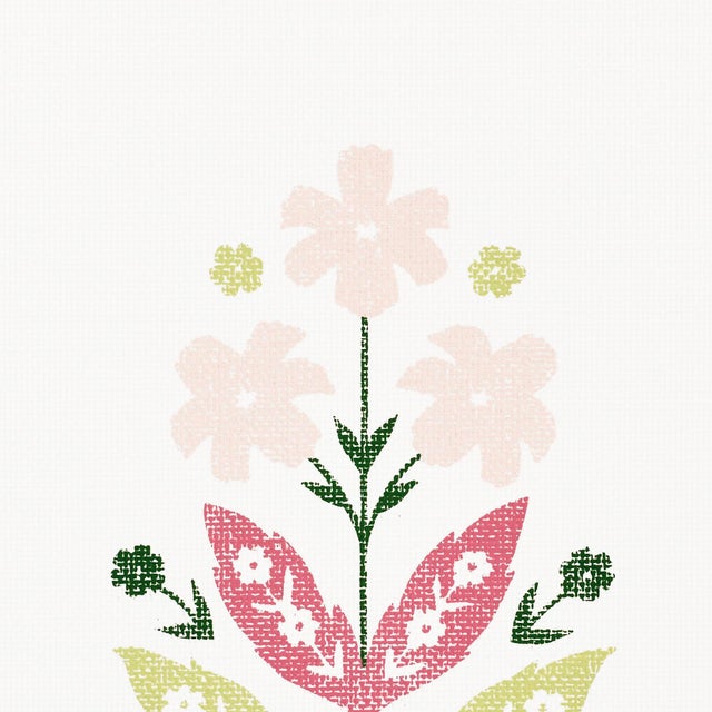 Schumacher Floweret Paperweave Wallpaper in Summer | Chairish