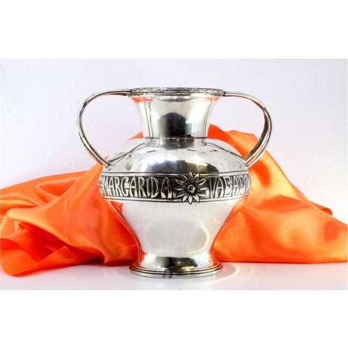 Silver Pot with Two Intertwined Handles For Sale - Image 6 of 6