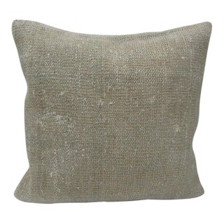 Turkish Plain Decorative Beige Pillow For Sale