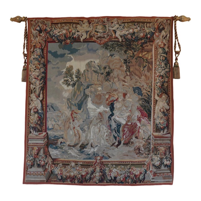Vintage Tapestry Depicting Angels For Sale