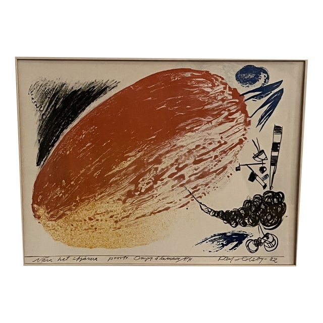 Poul Holsby, Abstract Composition, 1967, Print, Framed For Sale