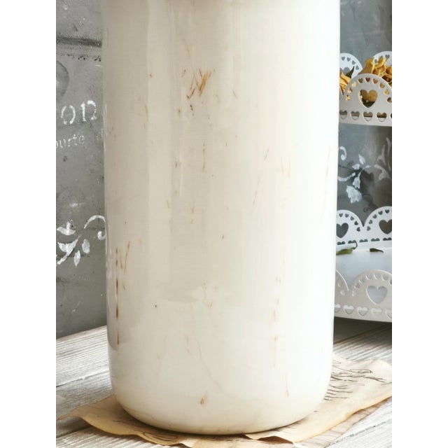 Stone Antique Alabaster Vase, Tall Marble Jar For Sale - Image 7 of 11