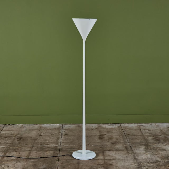 Mid-Century Modern Nessen Studios Torchiere Floor Lamp For Sale - Image 3 of 11