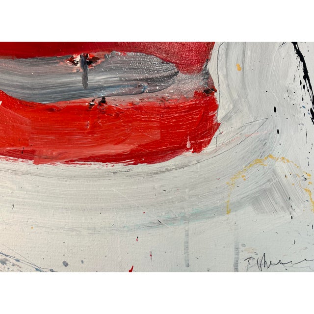 American Flag Expressionist Painting by Tom Christopher. 30”x 40” For Sale - Image 4 of 5