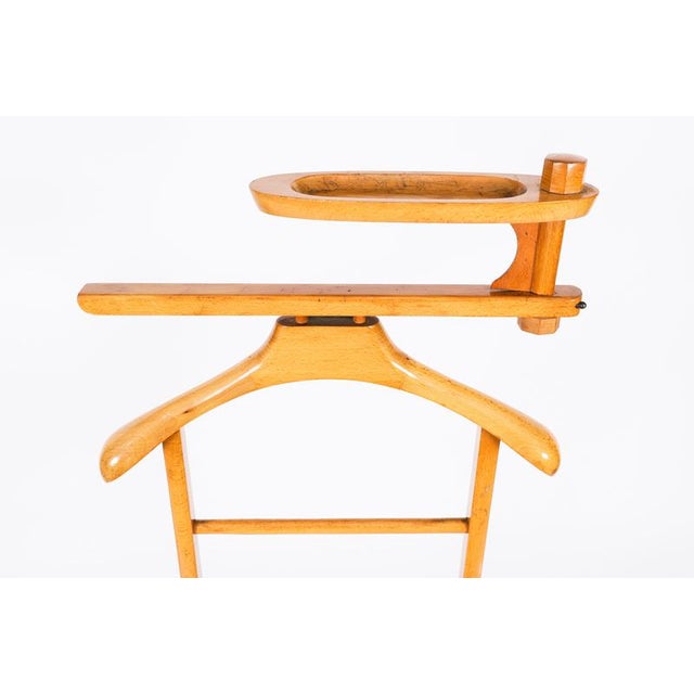 Vintage Walnut Valet Clothes Stand, Late 20th Century For Sale - Image 3 of 9