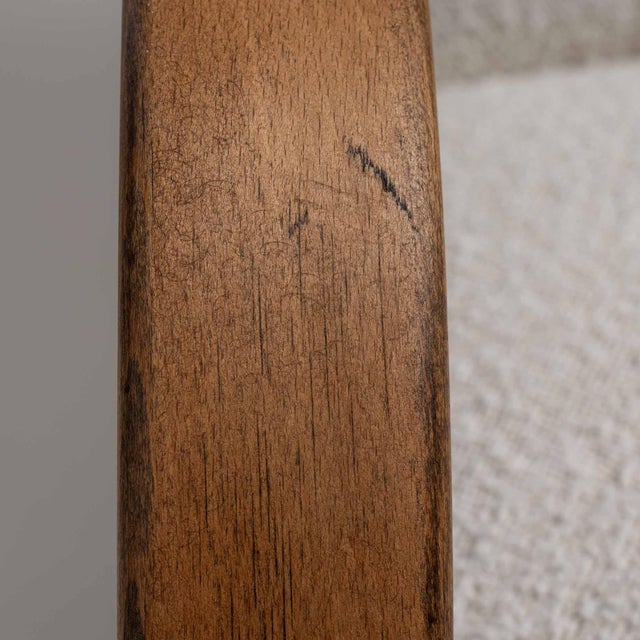 Mid 20th Century Jindřich Halabala Gray Wood Club Chairs For Sale - Image 10 of 11